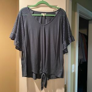 Dusty Blue Maurices Blouse - XXL